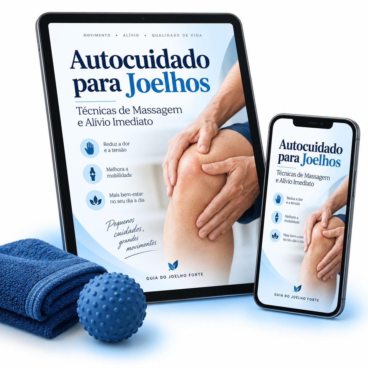 Técnicas de Autocuidado e Massagem para os Joelhos — Alívio Imediato